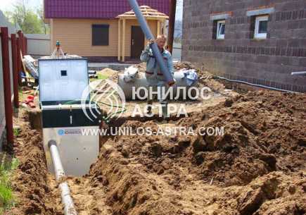 Установка на участке Астра 5